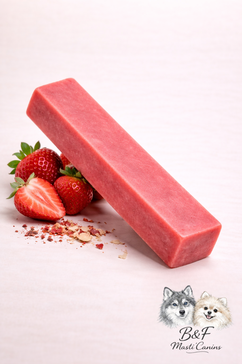 Fromage de yak fraise pour chien naturel – Mastication longue durée
